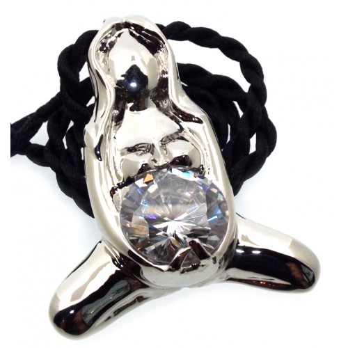 Gaia Mother Earth Goddess Pendant with Swarovski Crystal